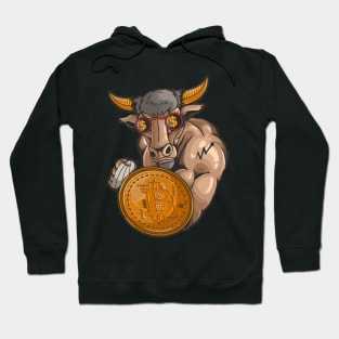 bitcoin bull Hoodie